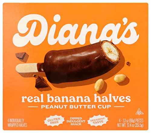 Dianas Bananas Peanut Butter Cup Banana Halves