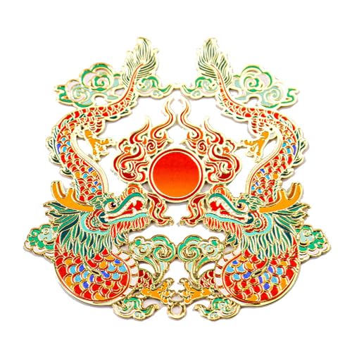 Marque-page en métal Dragon Chinois avec pompon élégant
