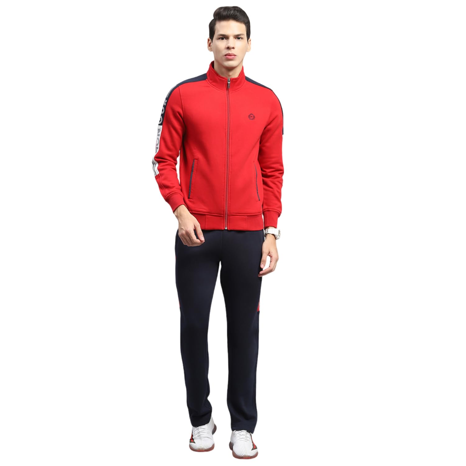 Mens PrintedMock Neck Full Sleeve Tracksuit (224066557)-image-39