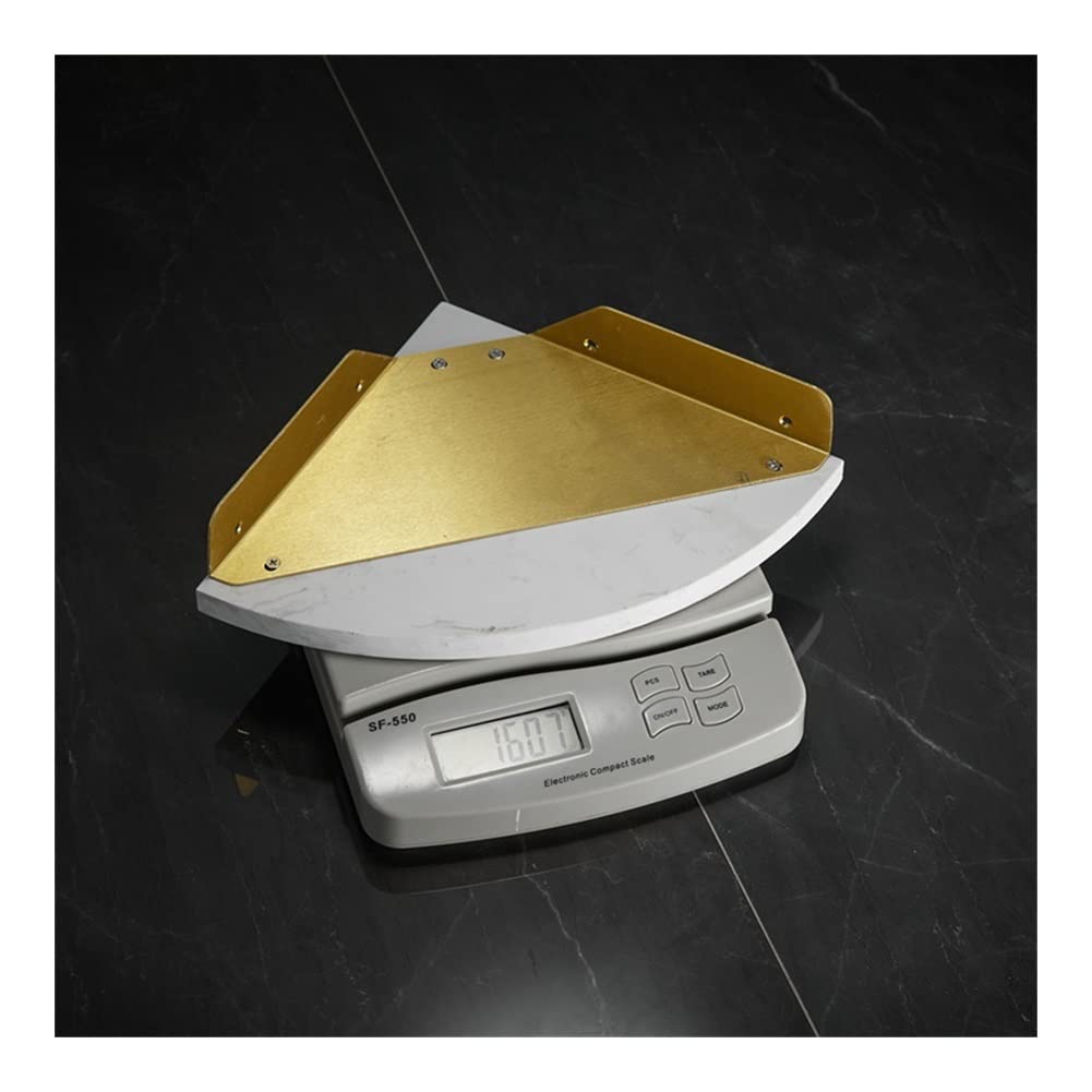 Singolo Livello B - Estante de ducha esquinero para baño, estantes flotantes, mármol, aluminio, latón, pared, piedra, champú, gel de ducha, estantes de cocina
