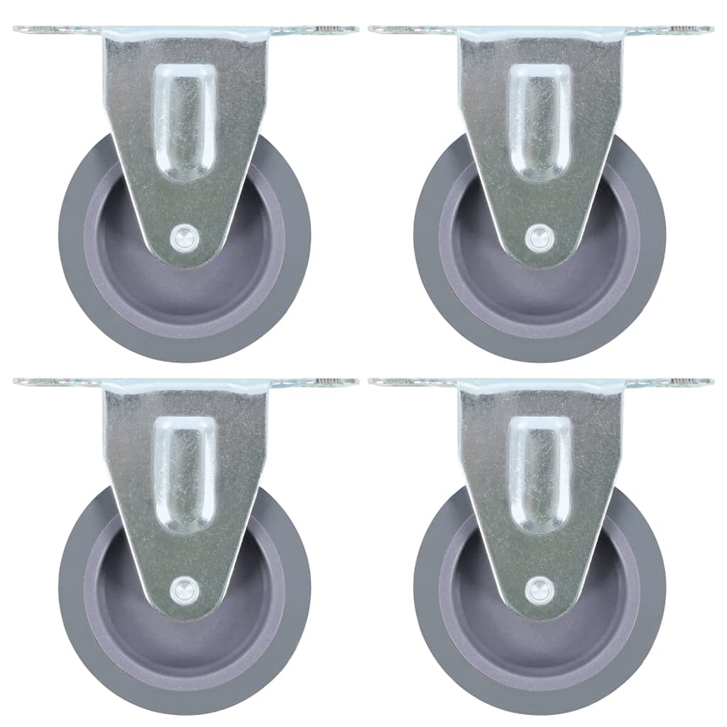 vidaXL Ruedas fijas 24 unidades 75 mm