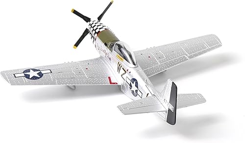 Miniatura 4 de NUOTIE P51-D Mustang 172 Kit de modelo de avión de metal con soporte de la Segunda Guerra Mundial Modelo de combate fundido a troquel Vintage