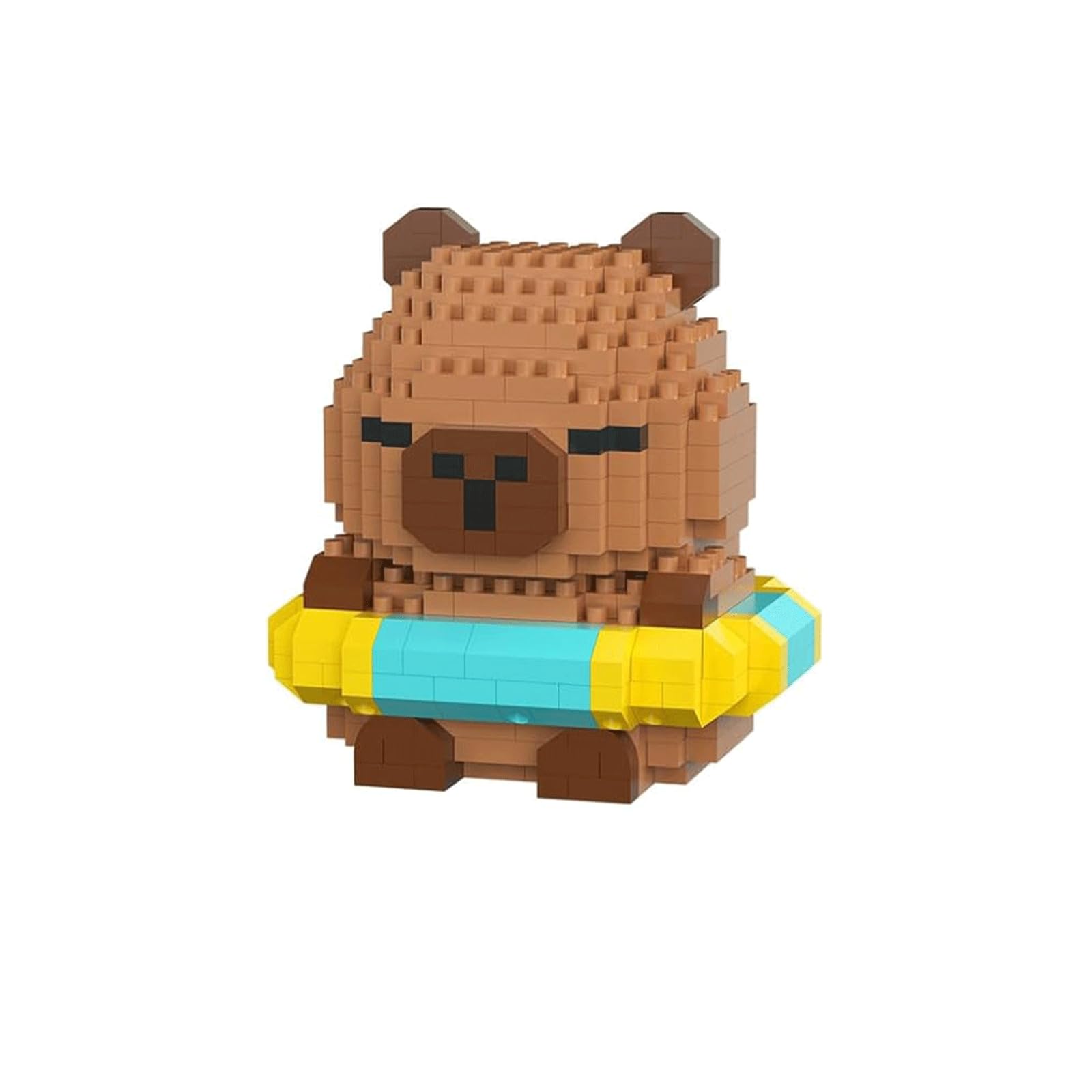 LEMONSTONE Capybara Capybara mini zestaw klocków budowlanych z podręcznikiem (może nie być dostępna w języku polskim), śliczne klocki Capybara dla dzieci i dorosłych, miły wystrój mieszkania