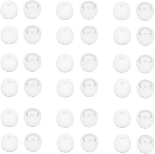 36 piezas de puntas pequeñas para auriculares de silicona suaves y cómodas, piezas de repuesto de silicona para la mayoría de auriculares