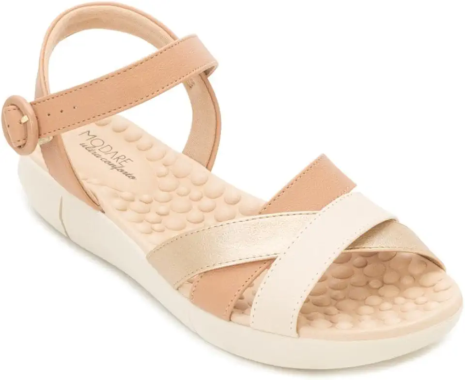 SANDÁLIA FEMININA ORTOPÉDICA MODARE 7142.124 ESPORÃO SOLA 3,5 CM ALTURA