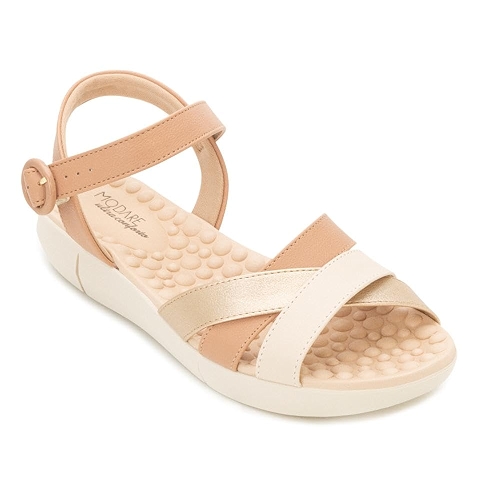 Modare, SANDÁLIA FEMININA ORTOPÉDICA MODARE 7142.124 ESPORÃO SOLA 3,5 CM ALTURA
