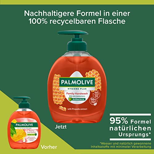 Palmolive Seife Hygiene+ Family 6x300ml - flüssige Handseife zur sanften Reinigung der Hände