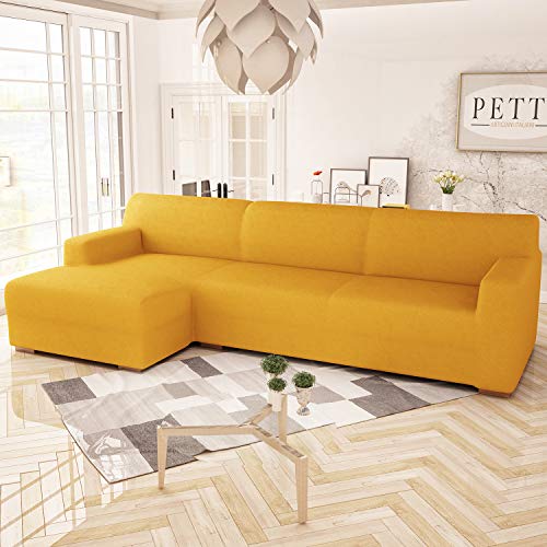 Homebliss Copridivano con Penisola 2 Posti (L 200 CM) Destra/Sinistra