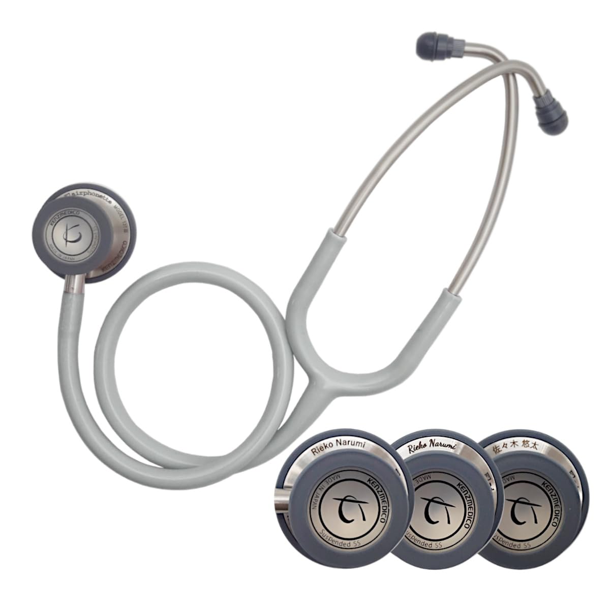 Amazon.co.jp: セット品 刻印付き ケンツメディコ 聴診器