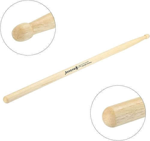 Miniatura 4 de PATIKIL Baquetas de madera de roble antideslizante empuñaduras para tambor 5A para batería Instrumento Musical Percusión Gris 1 Par