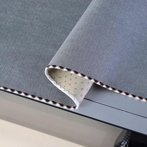 Image of Zollyss Microwave Oven Cover, Cotton Linen Dust-proof Fabric, Deer Design,100 x 35 cm (Grey)