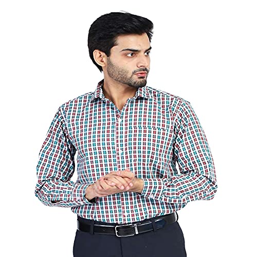 Image of TAHVO Men's Regular Fit Long Sleeves Cotton Formal Shirt