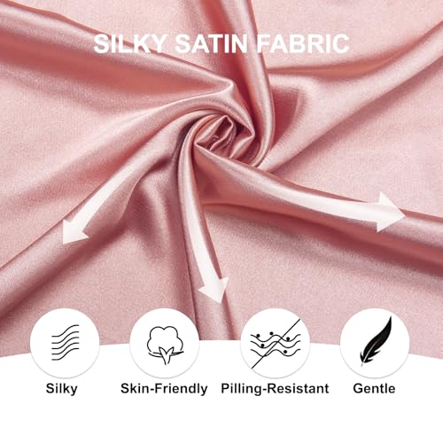 Image of Hi-Tie Men's Silk Satin Dress Shirts Long Sleeve Shiny Casual Button Up Shirts Luxury Party Disco Prom Wedding Shirt