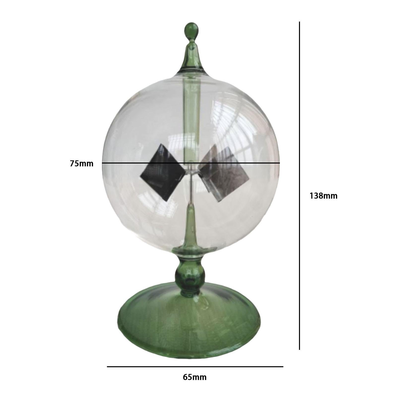 Radiomètre à Ronde, Instrument Pédagogique de Pression Solaire, Décoration de Bureau, Jouet pour Table D'étude, Matériel de Physique, Vert