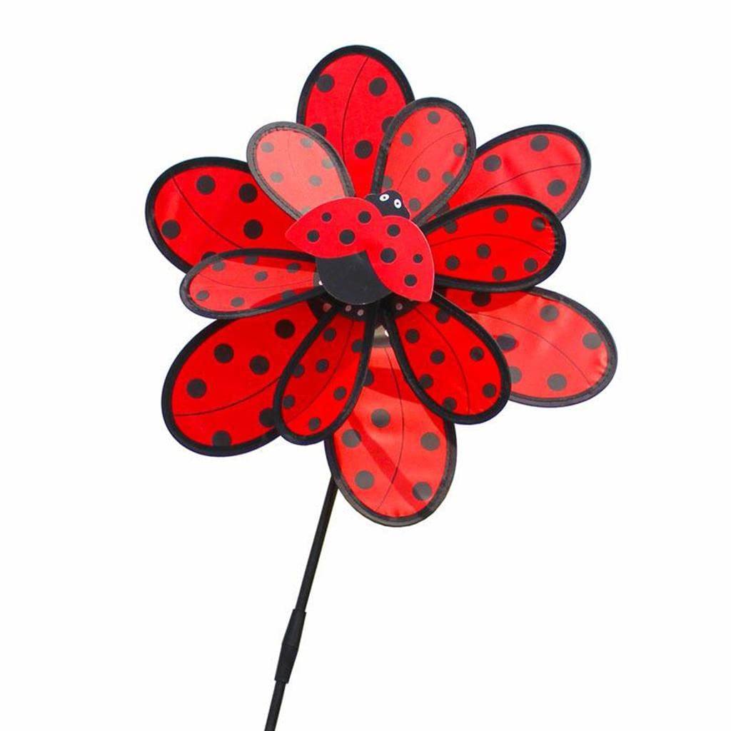 ATORSE™ Double Layer Windmill Kids Party Toy Garden Decor Red-picture-27