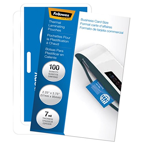 Fellowes 52050, Glossy Pouches - Id Tag Punched, 7 Mil, 100 Pack #TOP2