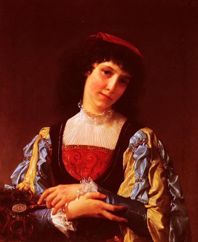 Impresión de lienzo El abanico del pavo real de Emile Munier en cuadro de pared de 60x90cm