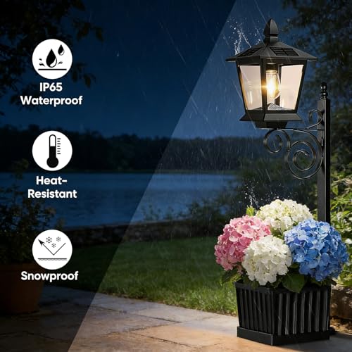 Lampe solaire de jardin pour patio et soirées estivales chaleureuses en extérieur - 4