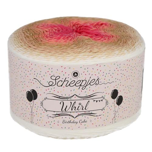Image of Scheepjes Whirl Birthday Cake Yarn 1 x 1094 yd (1000 m) - 797 Cutie Pie Cotton /Acrylic Gradient