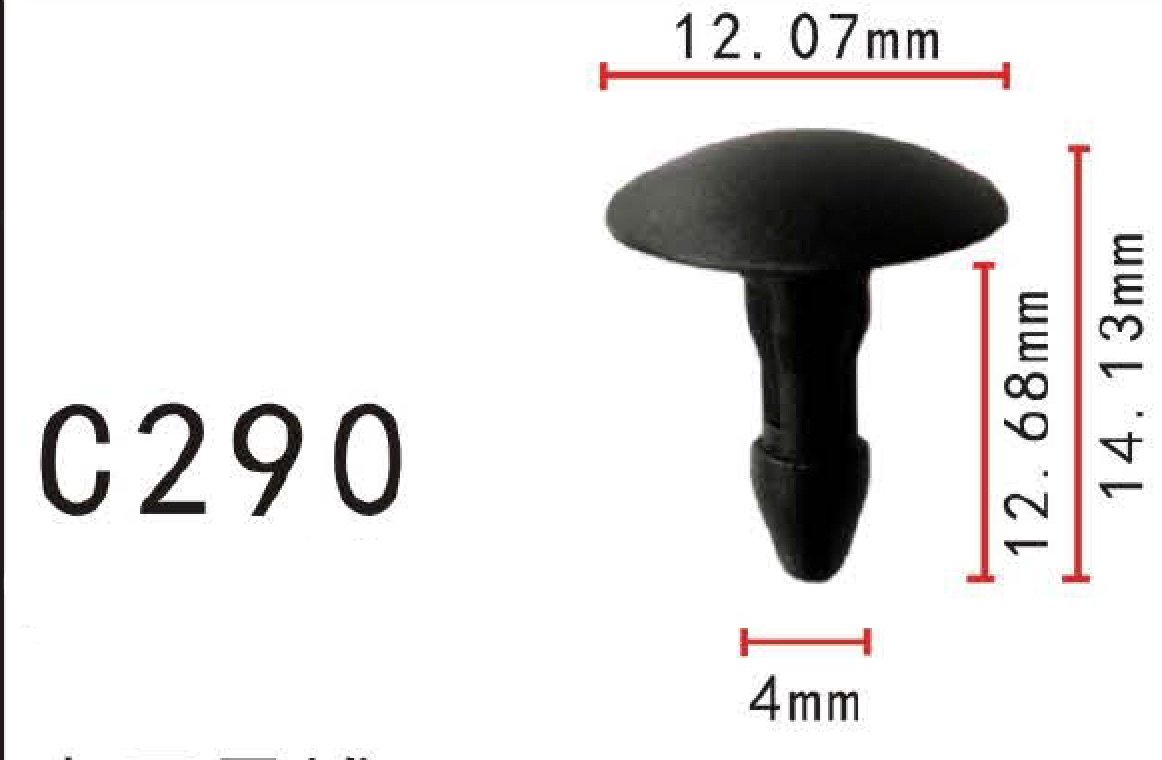 Swordfish 61418 - 25pc Belt Moulding Clip For HONDA 91589-SV4-003 - View #10