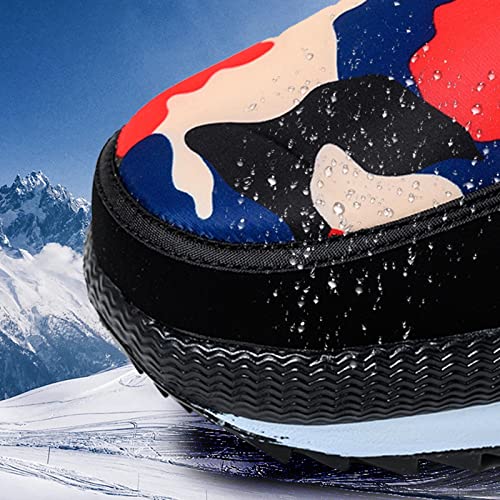 Mens Couple Boots Winter Warm and Cold Splash Proof Water Hook Loop Plush Thickened Snow Boots Mens Size 16 Snow Boots4