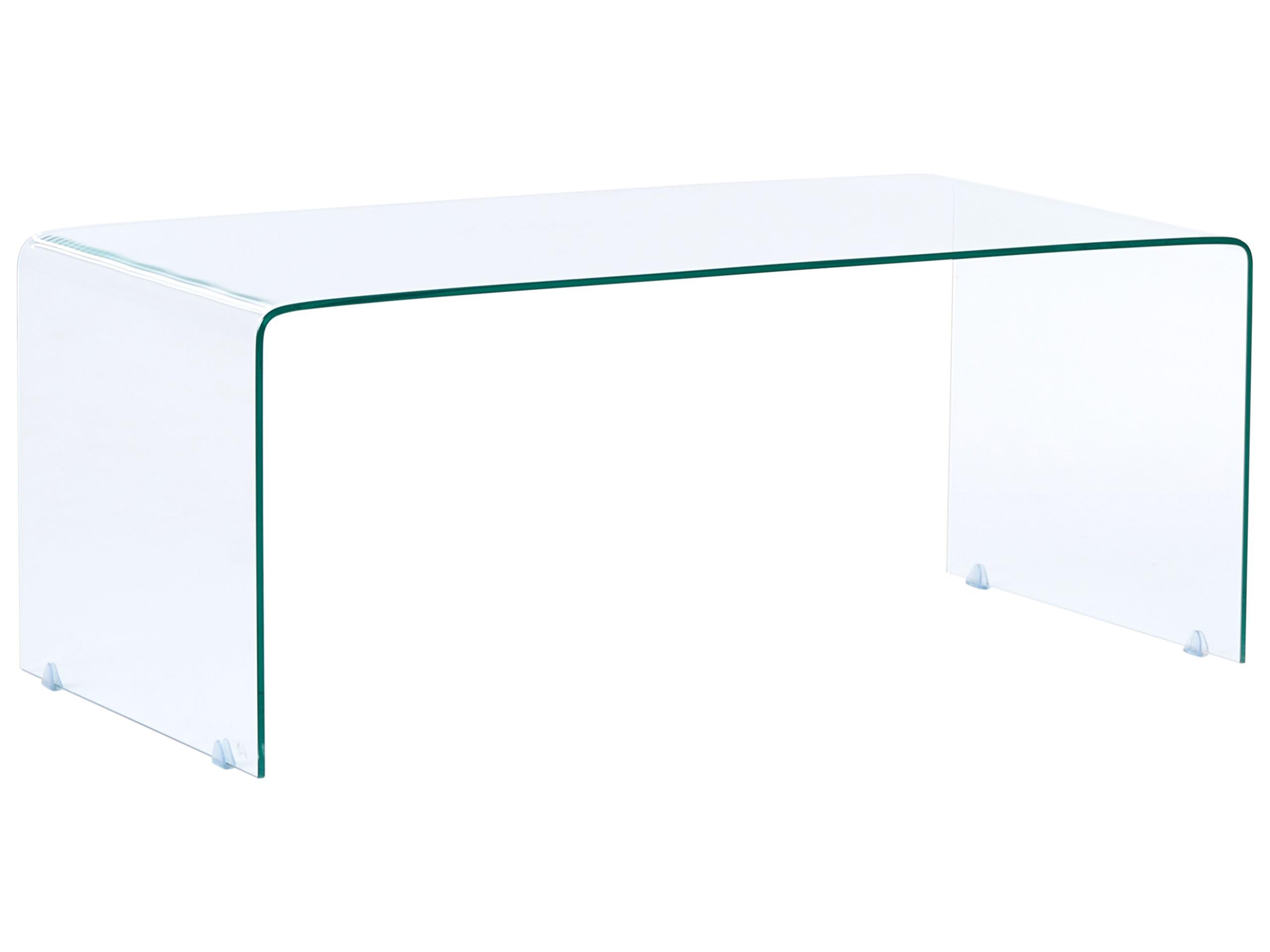 Kendall Couchtisch aus transparentem Glas – minimalistischer, skandinavischer Stil