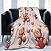 Bear Throw Blanket Cute Hearts Warm Bears Decor Soft Flannel Bears Blanket Teddy Bear Gifts for Kids Boys Girls Men Women 40