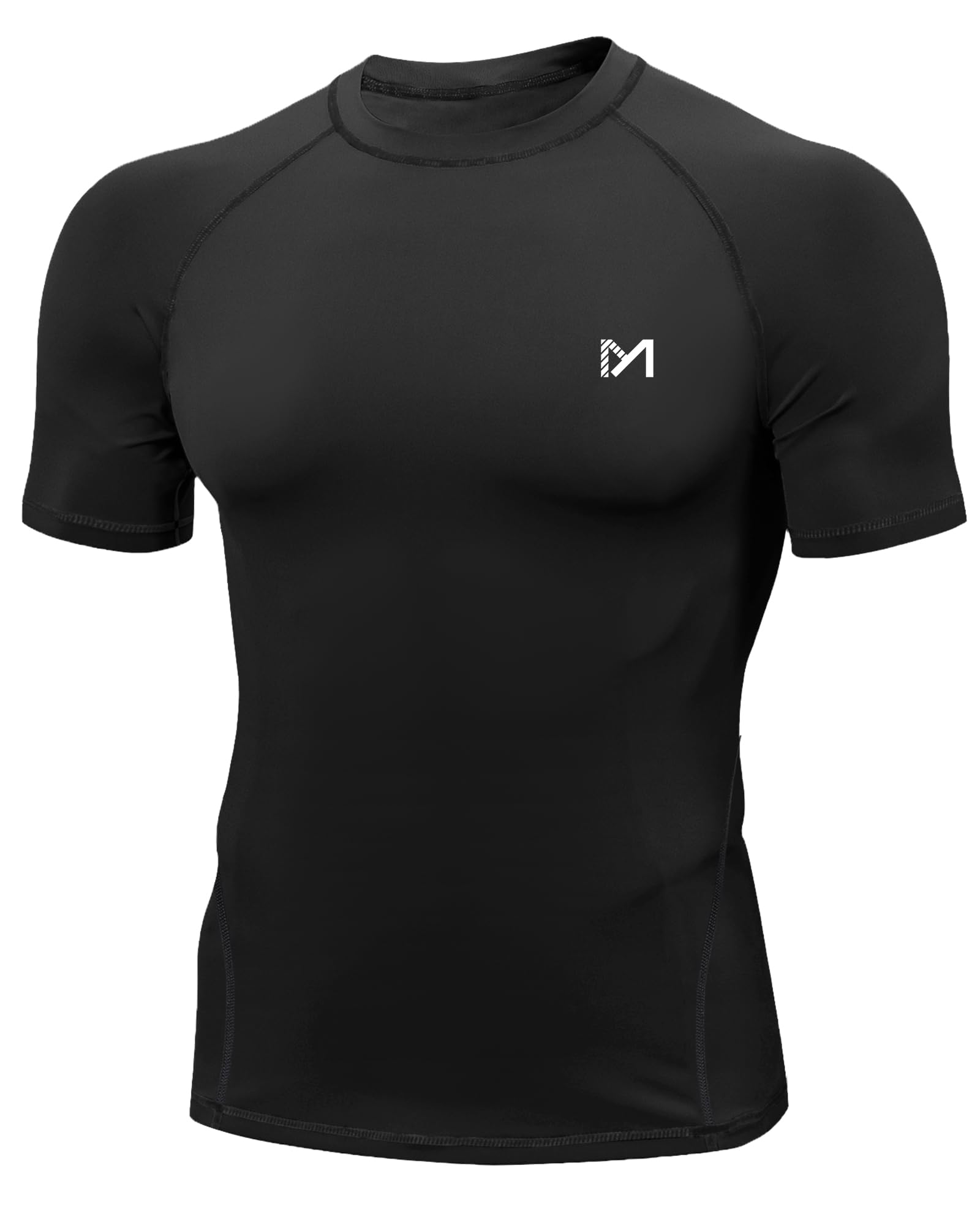 MEETYOO Kompressionsshirt Herren, Funktionsshirt Langarm Fitnessshirt Männer Sportshirt Atmungsaktiv Laufshirt für Laufen Jogging Sport Turnhalle