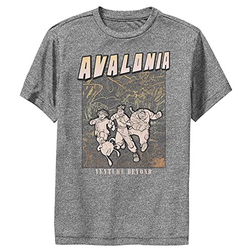 T-shirt Disney Strange World pour garçon avec motif Travel Line Art discret