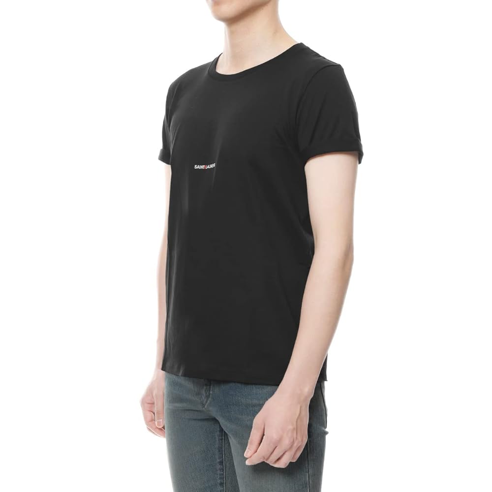 Amazon | (サン ローラン) SAINT LAURENT 半袖Tシャツ ブラック Amazon | (サン ローラン) SAINT LAURENT 半袖Tシャツ ブラック