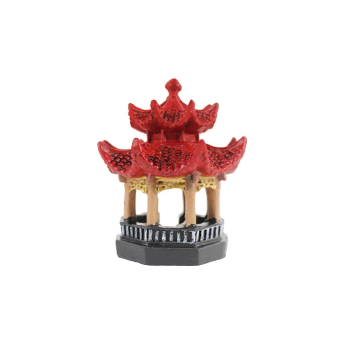 Wonderland Miniature Red Big Gazebo|Garden Miniatures| Garden Tray Garden Figurine 3