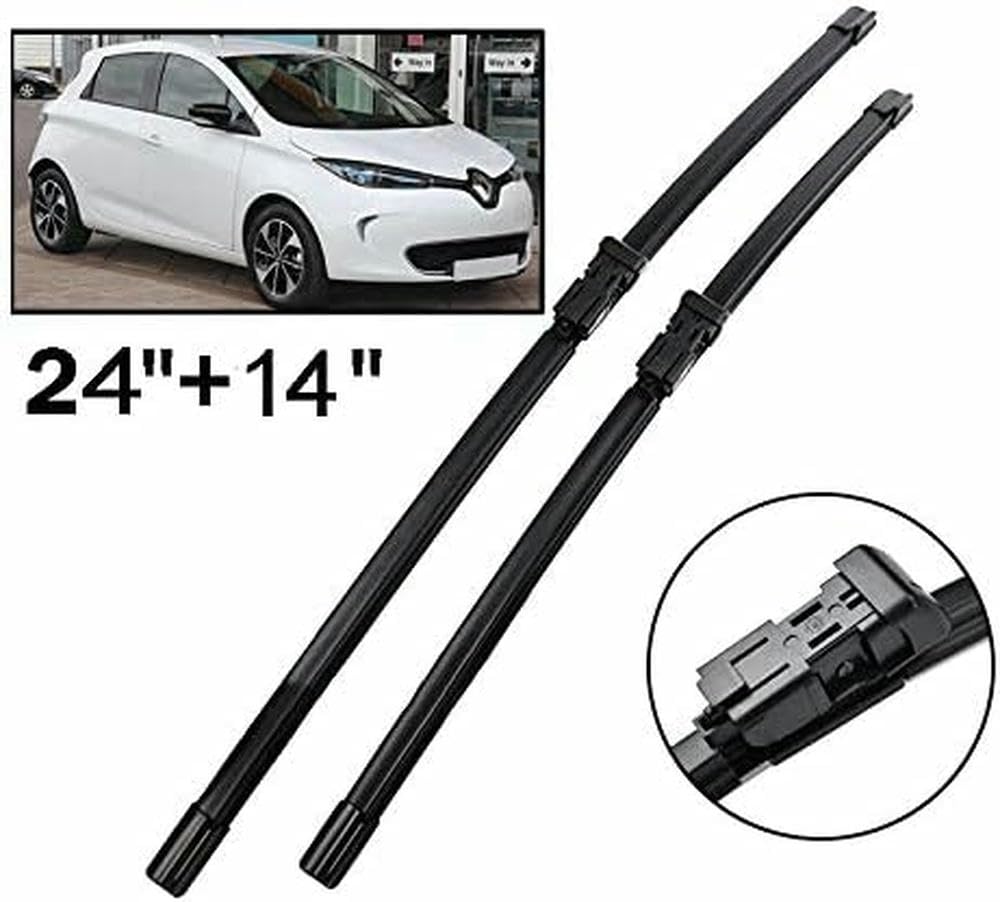 Escobillas limpiaparabrisas Delanteras JUWENFF, para Renault Zoe 2012-2017, escobillas limpiaparabrisas para Coche, limpiaparabrisas, Ventana de Coche