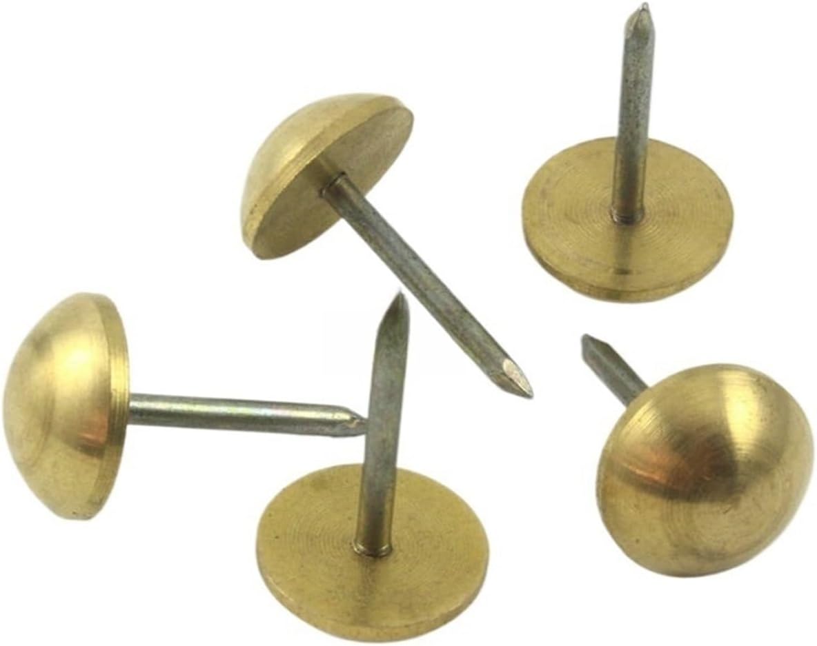 Wen ST 20 Pieces Solid Brass Upholstery Tacks Nails 18x32mm