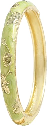 Pulsera de flores vintage Chinoiserie Cloisonne para verano, elegante, vibrante, joyería étnica, regalos para mujeres, mejor amiga, mamá, hermana