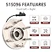 Front Wheel Hub Bearing Assembly 4WD 6-Lugs 515096 Compatible with Chevy Tahoe Silverado 1500 Avalanche Suburban, Cadillac Escalade, GMC Yukon Sierra w/ABS (1)