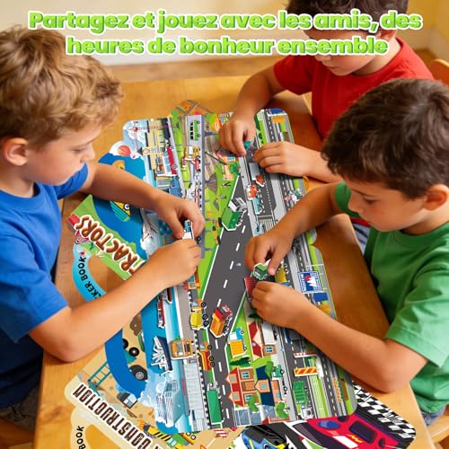 Elfew 6 Pièces Voiture Livres Gommettes Enfant, Gommettes Enfant 2-6 Ans – vue 6