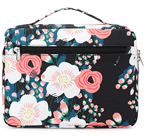 Bible Covers For Women Floral Bible Case Woman Girls Carrying Book Case Church Bag Bible Protective Bag With Handle And Zippered Pocket #TOP29