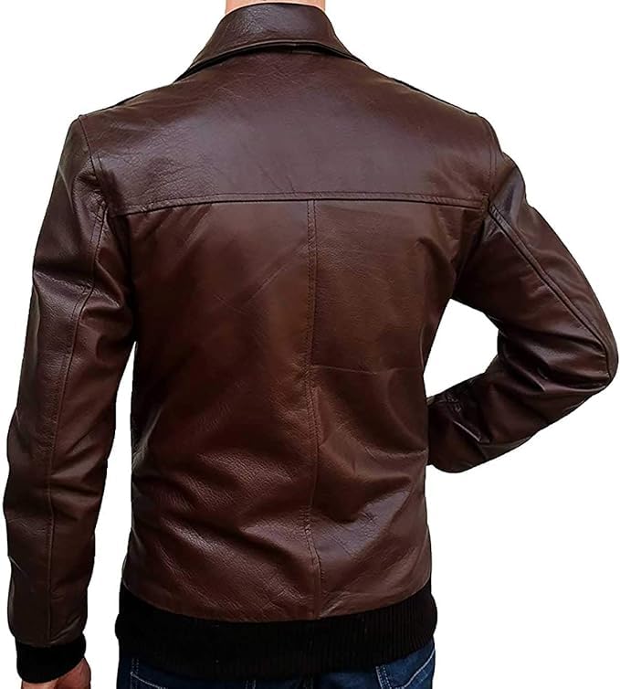 Zulin Happy Days Classic Leather Jacket, Henry Winkler Brown Real Leather Jacket, Fonzie Bomber Leather Jacket Men2