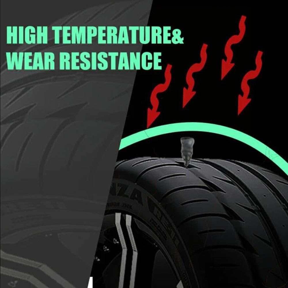 LIMBANI BROTHERS 10pcs Vacuum Tyre Repair Nail Car Scooter Bike Universal Tubeless Rubber Na-AJ 1
