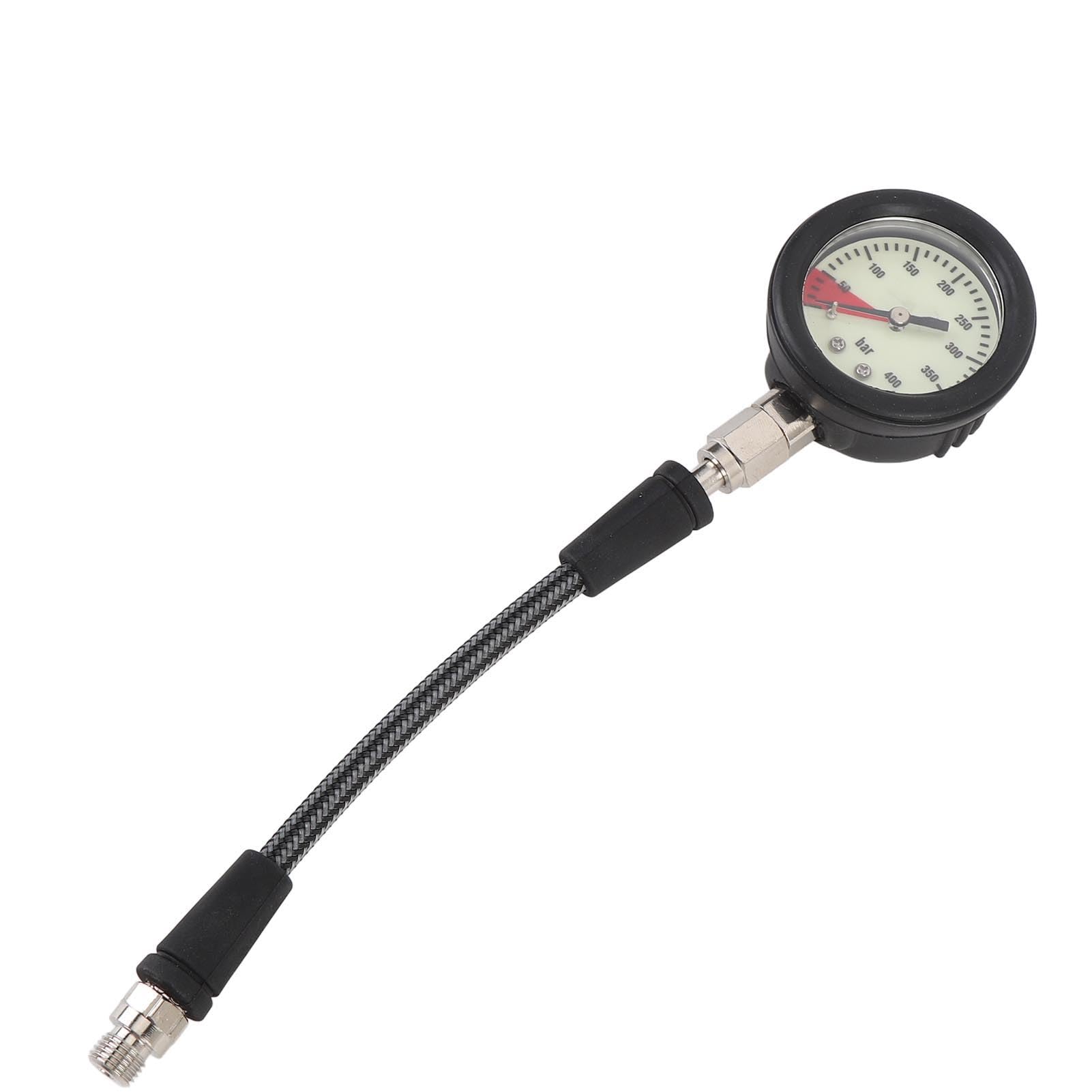 Acouto Tauch-Manometer mit Gewebtem Kohlefaserschlauch (15CM)