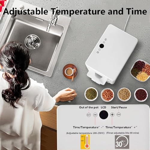 High-Performance Coffee Roaster Machine, 1600W Power, 1500g Large Capacity, 90-Min Timer & Accurate Temperature Control for Home & Commercial Use - Image 2