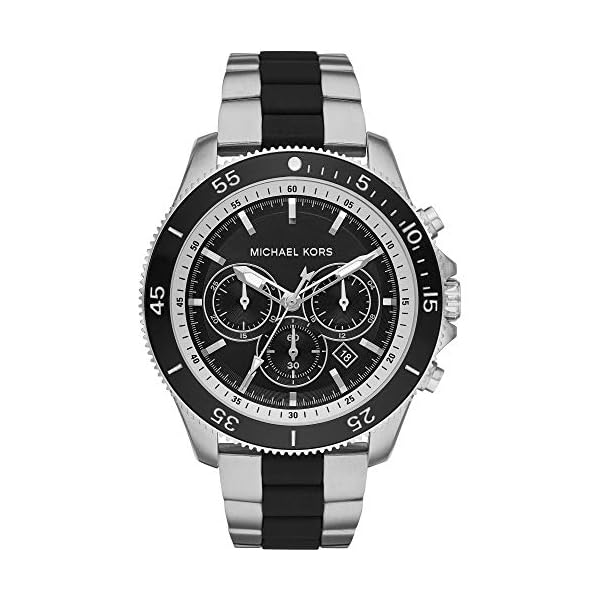 Michael Kors Herren Chronograph Quarz Uhr mit Edelstahl Armband MK8664