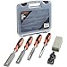 VonHaus 6 pc Craftsman Woodworking Wood Chisel Set for Carving with Honing Guide, Sharpening Stone and Storage Case