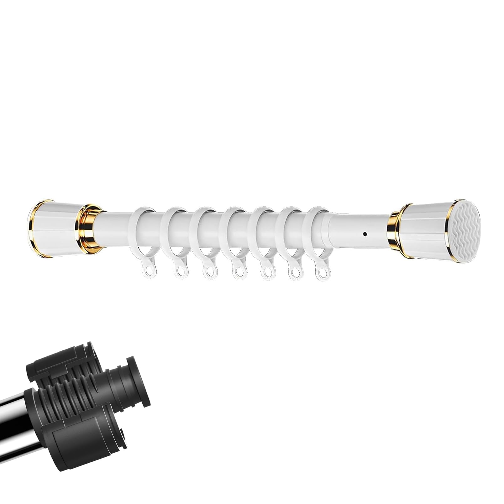 GLDYTVF Extendable Shower Curtain Rod 3.14.0m Adjustable NoDrill Pole Easy Install Sturdy Tension Design Ideal for Bathroom Home Décor SpaceSaving Solution
