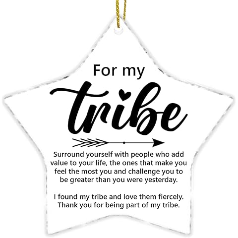 Tribe Ornament, Friendship Gifts for Bestie BFF Soul Sister, Sisterhood Xmas Holida...