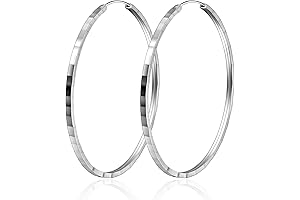 925 Sterling Silver Hoop Earrings: Embrace Large, Modern Glamour