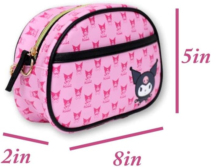Disney Sanrio Bluey Purse Crossbody Handbag for Women | Metallic Vinyl Women's Shoulder Handbag