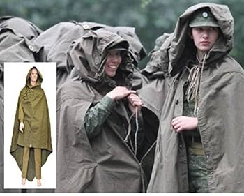 Amazon | 旧 ソビエト軍 コート ポンチョ マント サバゲー 装備