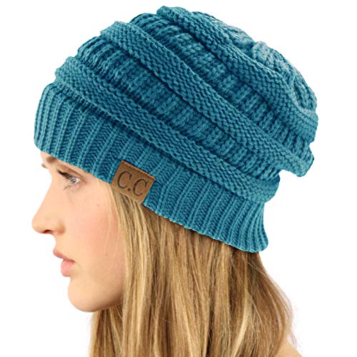 Image of Hatsandscarf CC Exclusives Solid Color Beanie Tail Hat for Adult (MB-20A)