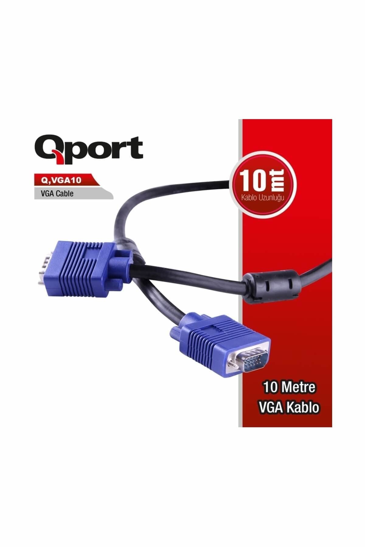 Qport Q-Vga10 10 Mt Kablo Boyu
